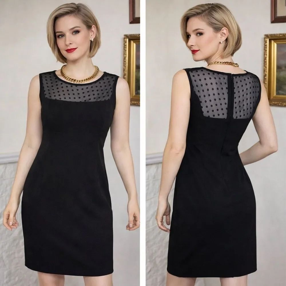 Calvin Klein LBD Black Mini Cocktail Dress